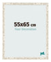 Fotolijst 55x65cm Wit Vintage MDF Bologna Voorzijde Maat | Yourdecoration.nl