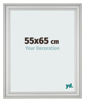 Fotolijst 55x65cm Zilver Mat MDF Lazio Voorzijde Maat | Yourdecoration.nl