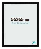 Fotolijst 55x65cm Zwart Hoogglans MDF Bologna Voorzijde Maat | Yourdecoration.nl