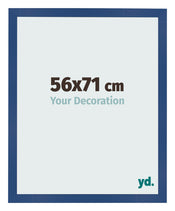 Fotolijst 56x71 cm Donkerblauw MDF Bologna Voorzijde Maat | Yourdecoration.nl