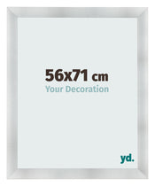 Fotolijst 56x71cm Aluminium Geborsteld MDF Pisa Voorzijde Maat | Yourdecoration.nl