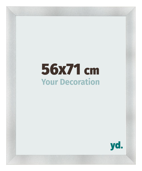 Fotolijst 56x71cm Aluminium Geborsteld MDF Pisa Voorzijde Maat | Yourdecoration.nl