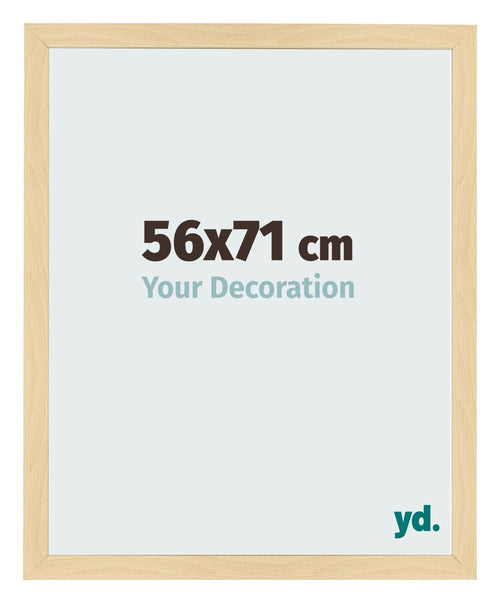 Fotolijst 56x71cm Beuken Decor MDF Bologna Voorzijde Maat | Yourdecoration.nl