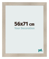Fotolijst 56x71cm Eiken Licht MDF Pisa Voorzijde Maat | Yourdecoration.nl