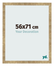 Fotolijst 56x71cm Goud Antiek MDF Bologna Voorzijde Maat | Yourdecoration.nl