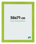 Fotolijst 56x71cm Groen MDF Pisa Voorzijde Maat | Yourdecoration.nl