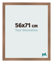 Fotolijst 56x71cm Koper Decor MDF Bologna Voorzijde Maat | Yourdecoration.nl