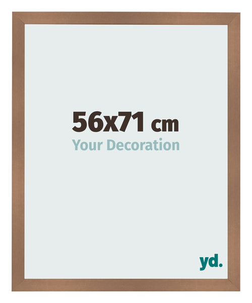 Fotolijst 56x71cm Koper Decor MDF Bologna Voorzijde Maat | Yourdecoration.nl