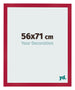 Fotolijst 56x71cm Rood MDF Bologna Voorzijde Maat | Yourdecoration.nl