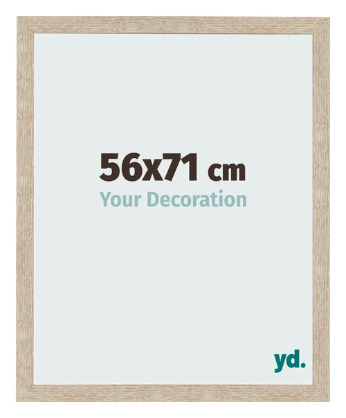 Fotolijst 56x71cm Sonoma Eiken MDF Bologna Voorzijde Maat | Yourdecoration.nl
