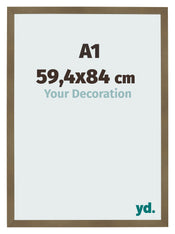 Fotolijst 59 4x84cm A1 Brons Decor MDF Bologna Voorzijde Maat | Yourdecoration.nl