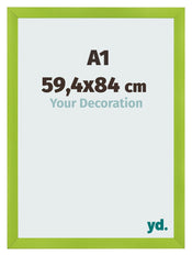 Fotolijst 59 4x84cm A1 Groen MDF Pisa Voorzijde Maat | Yourdecoration.nl