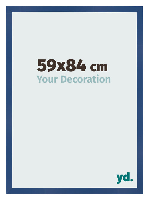 Fotolijst 59x84 cm Donkerblauw MDF Bologna Voorzijde Maat | Yourdecoration.nl