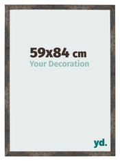 Fotolijst 59x84 cm Geoxideerd Metaal MDF Bologna Voorzijde Maat | Yourdecoration.nl
