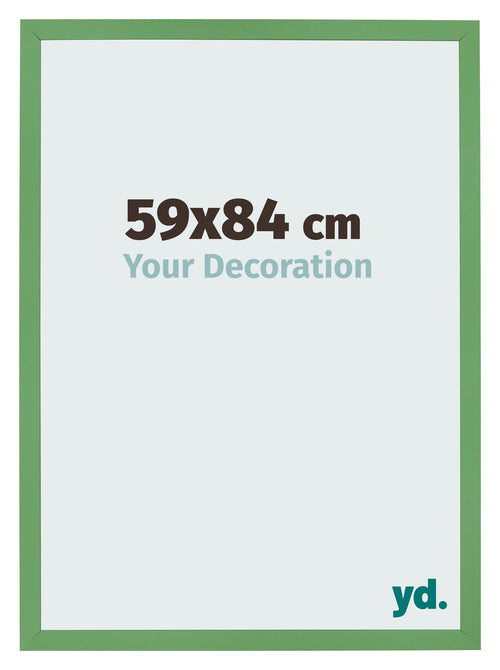 Fotolijst 59x84 cm Groen MDF Bologna Voorzijde Maat | Yourdecoration.nl