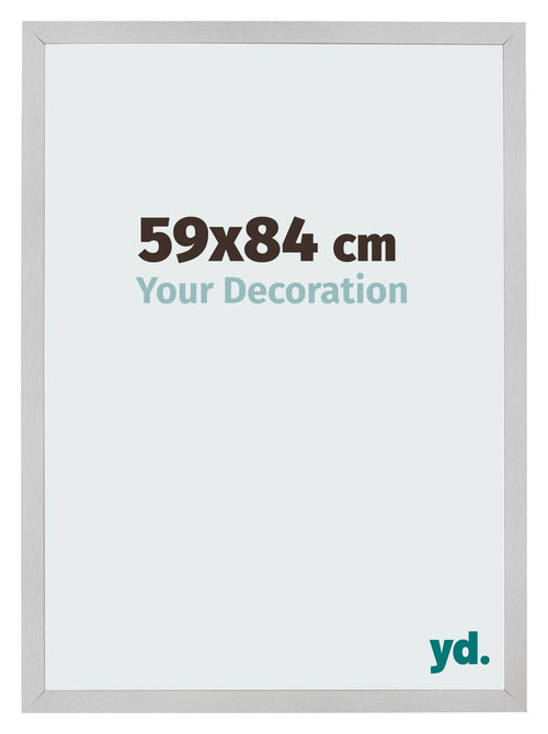 Fotolijst 59x84cm Edelstaal MDF Bologna Voorzijde Maat | Yourdecoration.nl