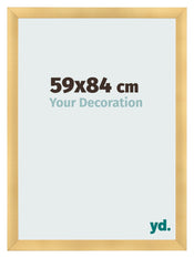 Fotolijst 59x84cm Goud Mat MDF Pisa Voorzijde Maat | Yourdecoration.nl