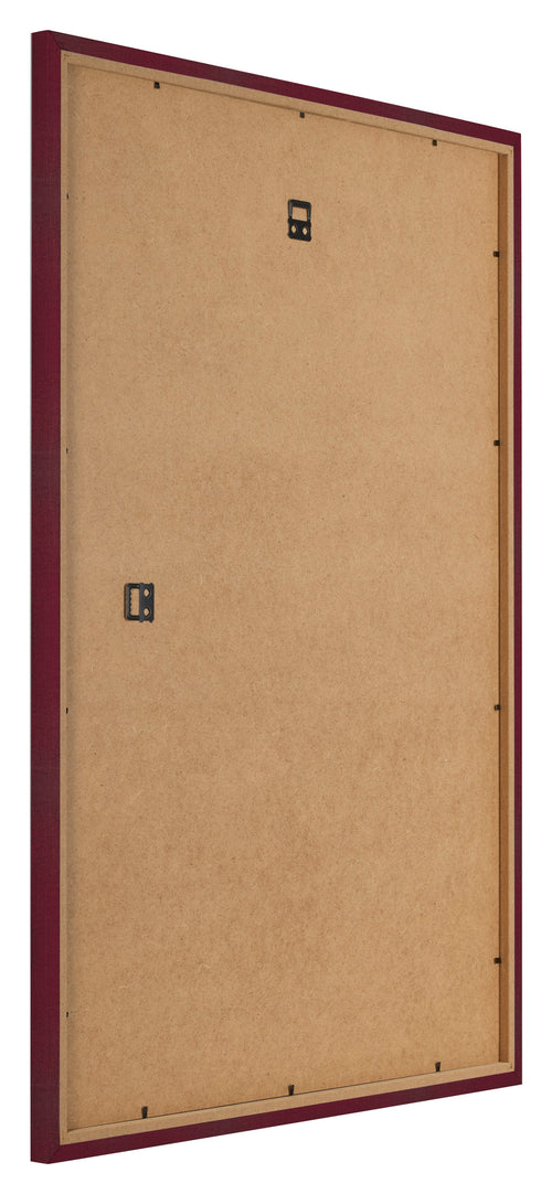 Fotolijst 59x84cm Wijnrood Geveegd MDF Bologna Achterzijde Schuin | Yourdecoration.nl