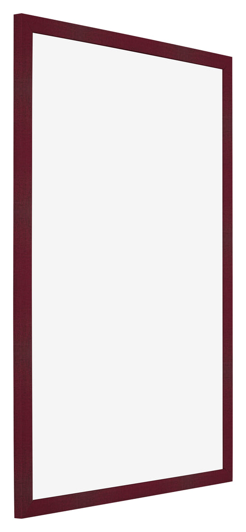 Fotolijst 59x84cm Wijnrood Geveegd MDF Bologna Voorzijde Schuin | Yourdecoration.nl