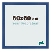 Fotolijst 60x60 cm Donkerblauw MDF Bologna Voorzijde Maat | Yourdecoration.nl