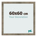 Fotolijst 60x60 cm Metaal Vintage MDF Bologna Voorzijde Maat | Yourdecoration.nl