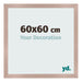 Fotolijst 60x60 cm Oudroze MDF Bologna Voorzijde Maat | Yourdecoration.nl