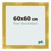 Fotolijst 60x60cm Goud Vintage MDF Pisa Voorzijde Maat | Yourdecoration.nl