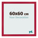 Fotolijst 60x60cm Rood MDF Bologna Voorzijde Maat | Yourdecoration.nl