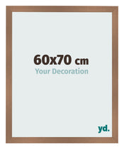 Fotolijst 60x70cm Koper Decor MDF Bologna Voorzijde Maat | Yourdecoration.nl