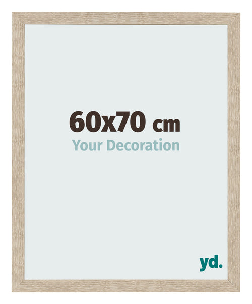 Fotolijst 60x70cm Sonoma Eiken MDF Bologna Voorzijde Maat | Yourdecoration.nl