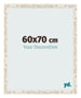 Fotolijst 60x70cm Wit Vintage MDF Bologna Voorzijde Maat | Yourdecoration.nl
