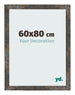 Fotolijst 60x80 cm Geoxideerd Metaal MDF Bologna Voorzijde Maat | Yourdecoration.nl