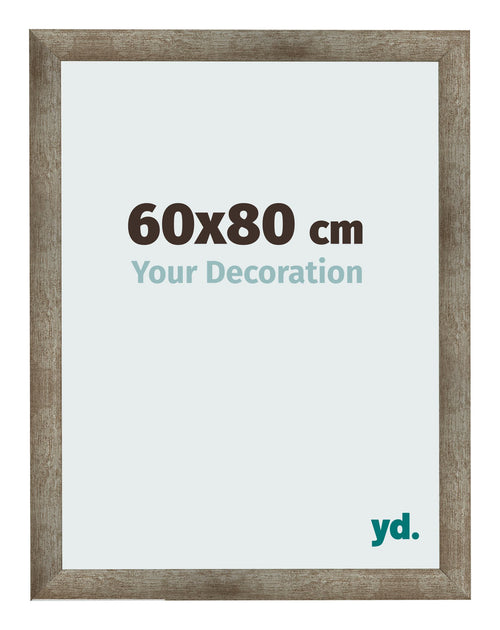 Fotolijst 60x80 cm Metaal Vintage MDF Bologna Voorzijde Maat | Yourdecoration.nl