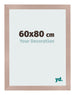 Fotolijst 60x80 cm Oudroze MDF Bologna Voorzijde Maat | Yourdecoration.nl