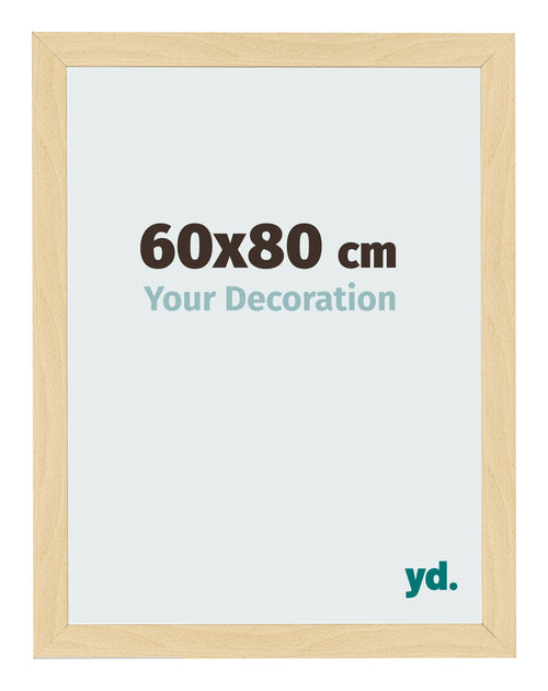 Fotolijst 60x80cm Beuken Decor MDF Bologna Voorzijde Maat | Yourdecoration.nl