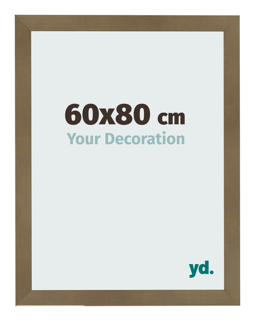 Fotolijst 60x80cm Brons Decor MDF Bologna Voorzijde Maat | Yourdecoration.nl