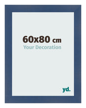 Fotolijst 60x80cm Donkerblauw Geveegd MDF Pisa Voorzijde Maat | Yourdecoration.nl