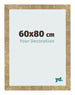 Fotolijst 60x80cm Goud Antiek MDF Bologna Voorzijde Maat | Yourdecoration.nl