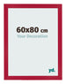 Fotolijst 60x80cm Rood MDF Bologna Voorzijde Maat | Yourdecoration.nl