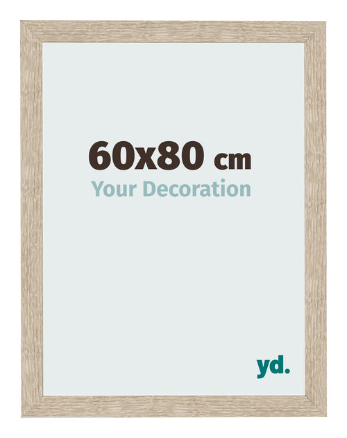 Fotolijst 60x80cm Sonoma Eiken MDF Bologna Voorzijde Maat | Yourdecoration.nl