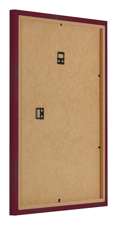 Fotolijst 60x80cm Wijnrood Geveegd MDF Bologna Achterzijde Schuin | Yourdecoration.nl