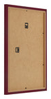 Fotolijst 60x80cm Wijnrood Geveegd MDF Bologna Achterzijde Schuin | Yourdecoration.nl