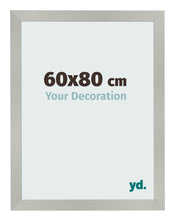 Fotolijst 60x80cm Zilver Mat MDF Bologna Voorzijde Maat | Yourdecoration.nl