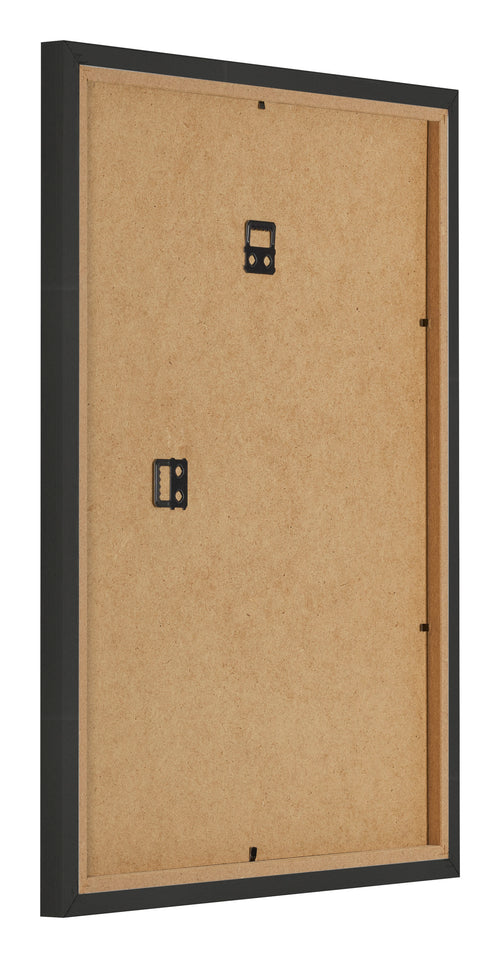 Fotolijst 60x80cm Zwart Houtnerf MDF Bologna Achterzijde Schuin | Yourdecoration.nl