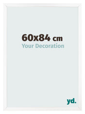 Fotolijst 60x84 cm Wit Mat MDF Bologna Voorzijde Maat | Yourdecoration.nl