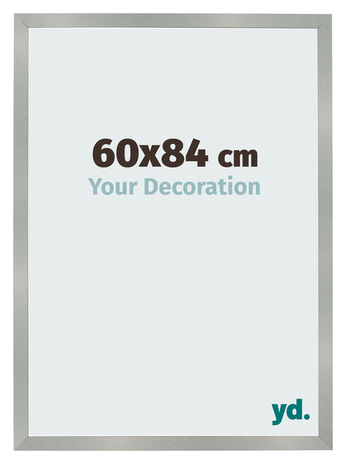 Fotolijst 60x84cm Aluminium Geborsteld MDF Bologna Voorzijde Maat | Yourdecoration.nl