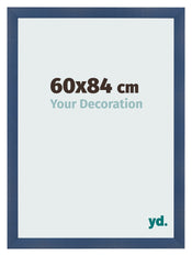 Fotolijst 60x84cm Donkerblauw Geveegd MDF Pisa Voorzijde Maat | Yourdecoration.nl