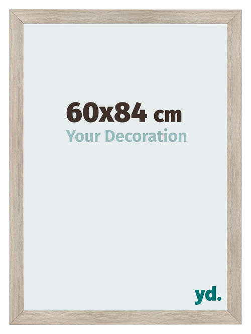 Fotolijst 60x84cm Eiken Licht MDF Pisa Voorzijde Maat | Yourdecoration.nl