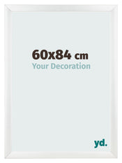 Fotolijst 60x84cm Wit Hoogglans MDF Pisa Voorzijde Maat | Yourdecoration.nl