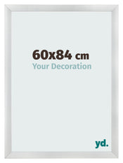 Fotolijst 60x84cm Zilver Mat MDF Pisa Voorzijde Maat | Yourdecoration.nl